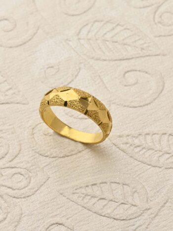 Textured Gold Ring