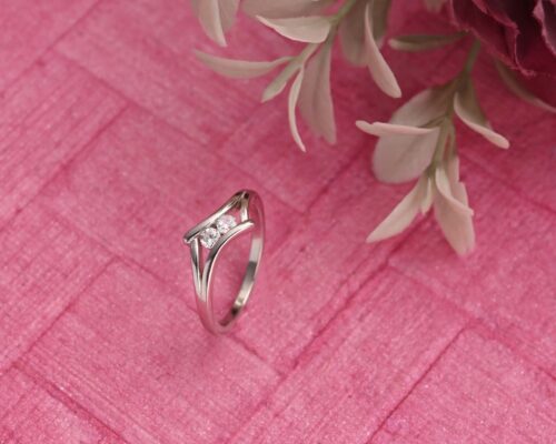 Ad Stone Silver Ring