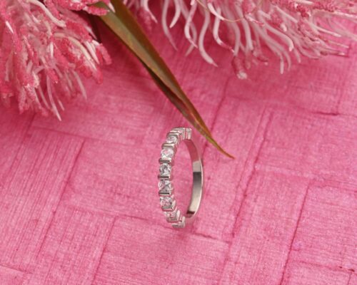 Multiple AD Stone Silver Ring