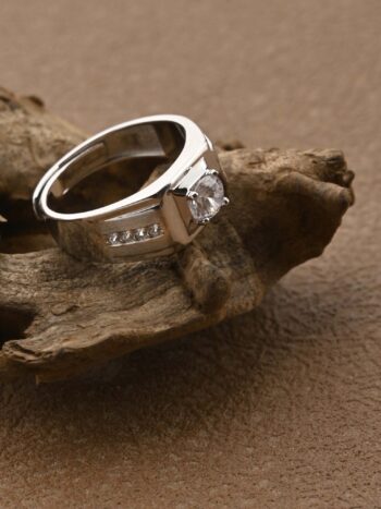 Ad Stone Silver Ring