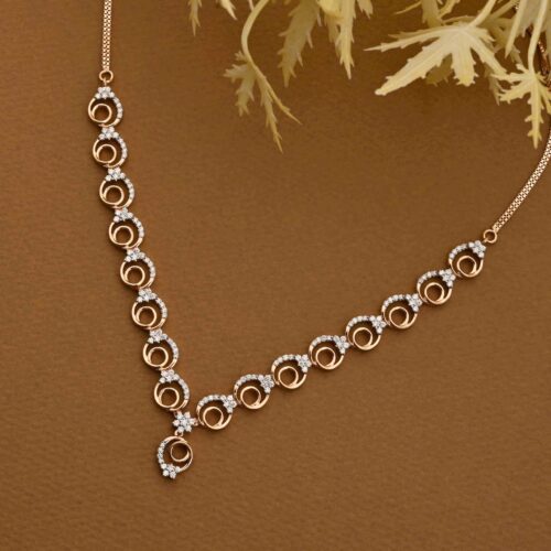 Swirl Diamond Necklace