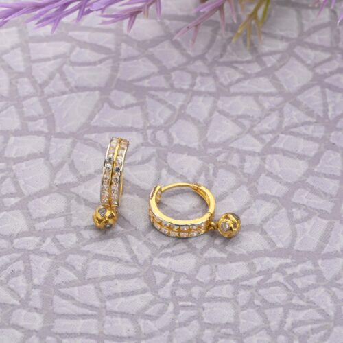 AD Stone Gold Earrings
