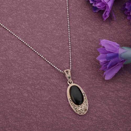Marca Silver Pendant Set