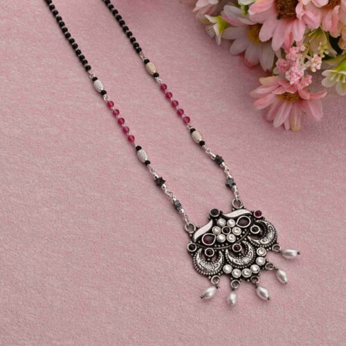 Stylish Silver Mangalsutra