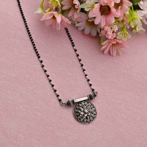 Trendy Silver Mangalsutra