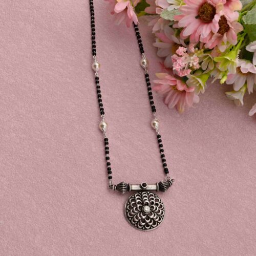 Trendy Silver Mangalsutra