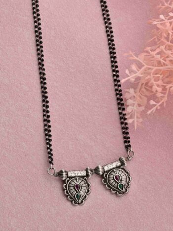 Modern Silver Mangalsutra