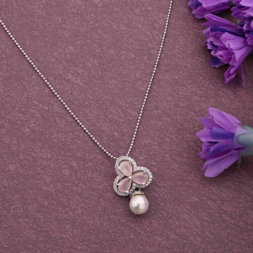 Flower Shape Silver Pendant