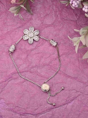 Party Wear Silver Bracelet