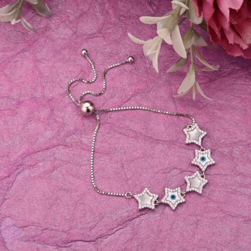Star Shape Silver Bracelet