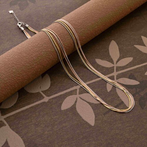 Stylish Multithread Silver Chain
