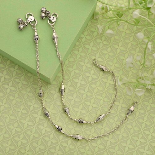 Designer Silver Anklets