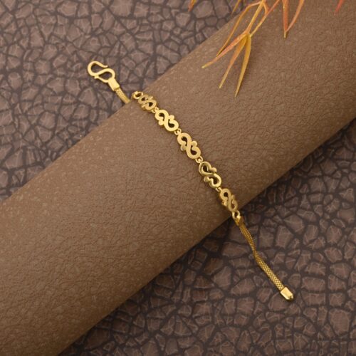 S Shape Gold Bracelet