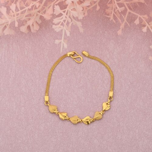 Heart Shape Gold Bracelet