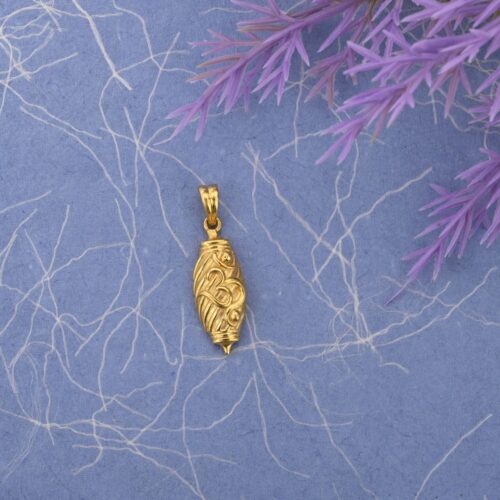 Om Casting Chain Gold Pendant