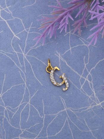 G Letter Gold Chain Pendant