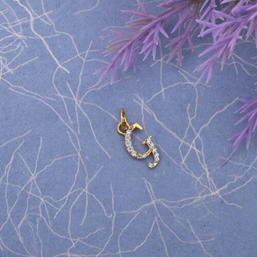 G Letter Gold Chain Pendant