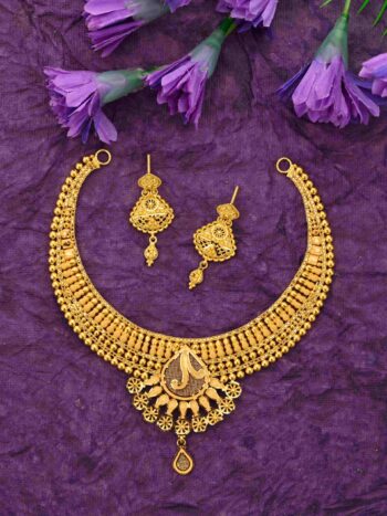 Emboss Gold Necklace