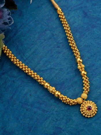 Lakhi Thushi Long Gold Necklace