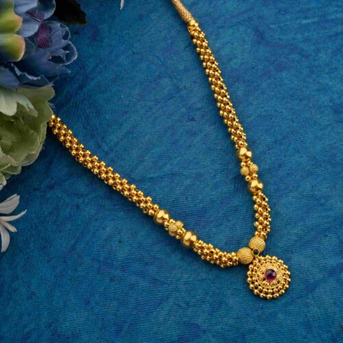Lakhi Thushi Long Gold Necklace