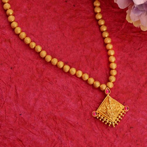 Lakshmi Lakhi Gold Necklace