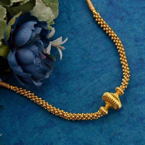 Designer Lakhi Thushi Gold Necklace