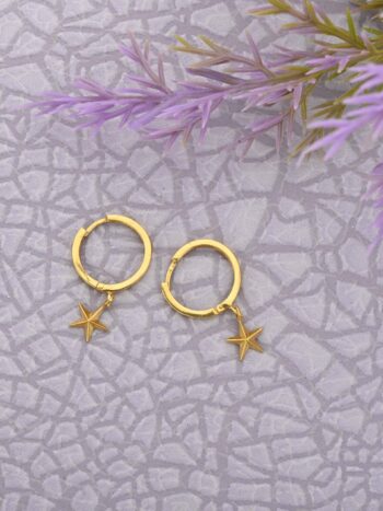 Star Gold Earrings