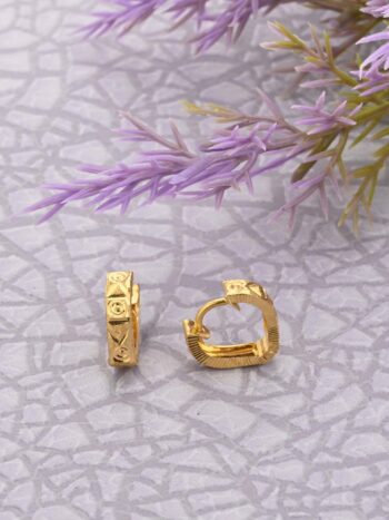 Pressfit Gold Earrings