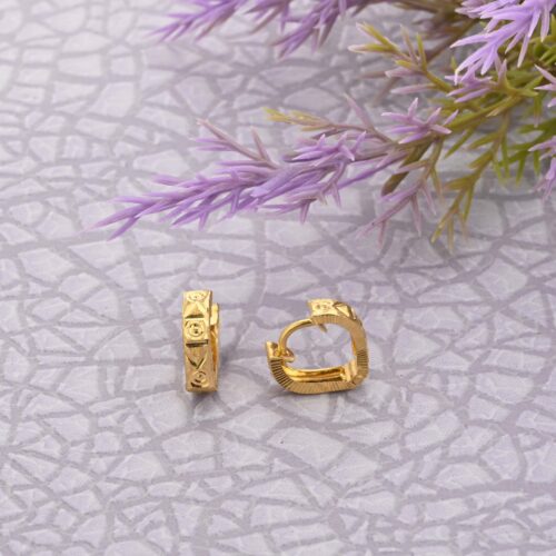 Pressfit Gold Earrings
