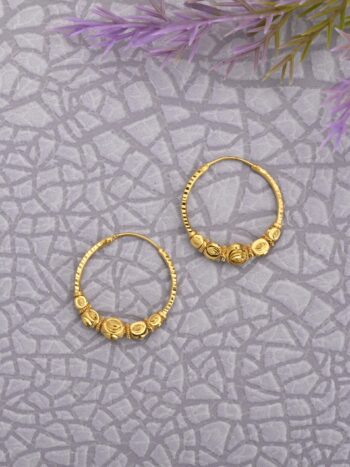 Vertical Gold Earrings