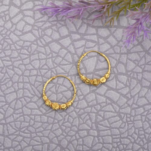Vertical Gold Earrings