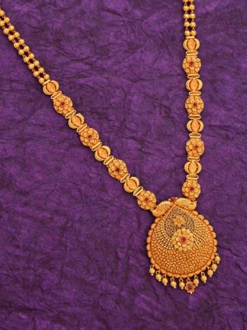 Long Designer Gokak Gold Necklace