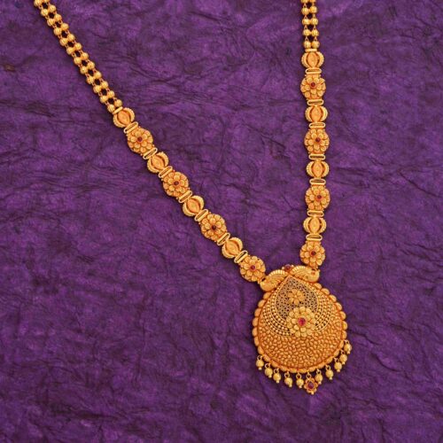 Long Designer Gokak Gold Necklace