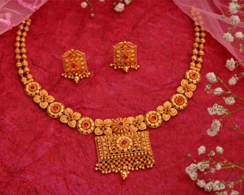 Function Wear Gokak Gold Necklace Set