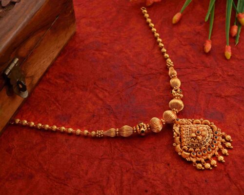 Gokak Gold Long Necklace
