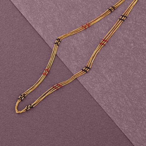 Meena Work Gold Mangalsutra