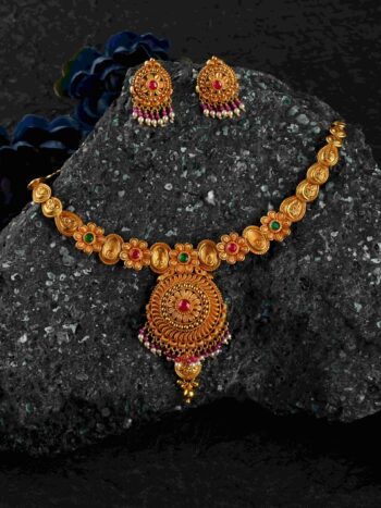 Designer Gokak Gold Necklace Set