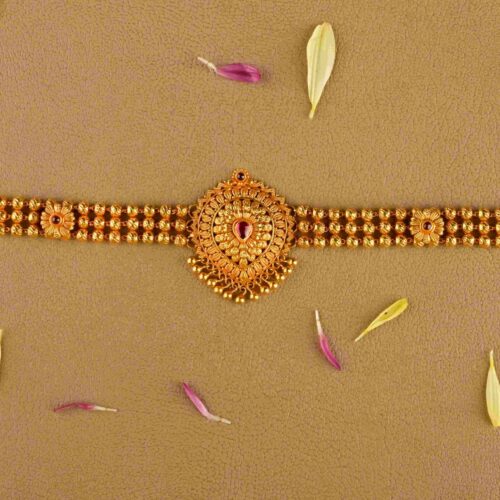 Gokak Chokar Gold Necklace