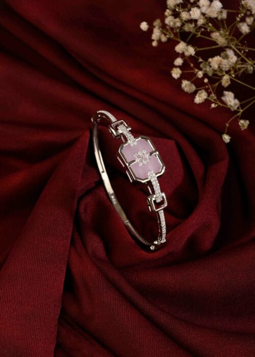 Designer Pink AD Stone Bracelet