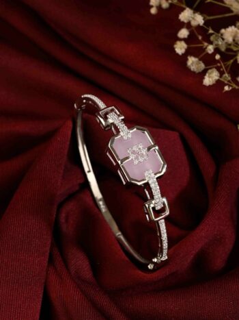 Designer Pink AD Stone Bracelet