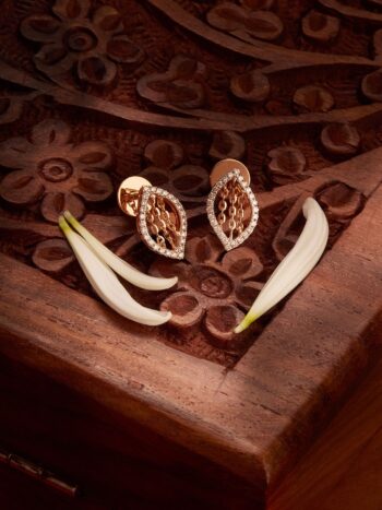 Nexus Diamond Leaf shape Earrings