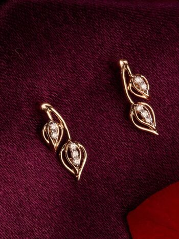 Cute Buds Shape Diamond Earrings