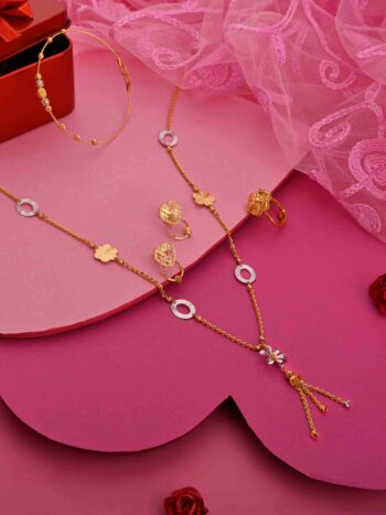 Light Weight Gold Pendant Set