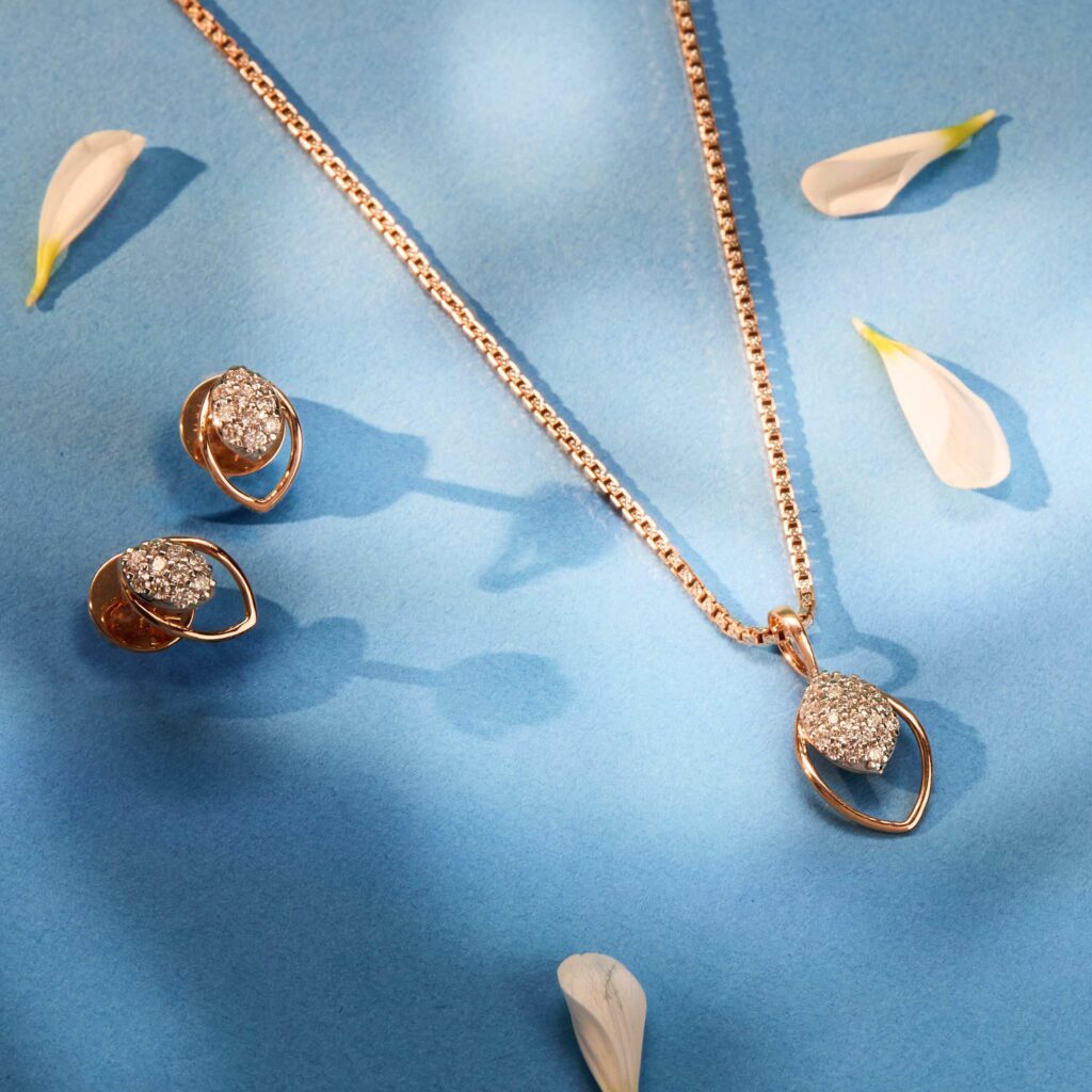 Diamond Pendant Set