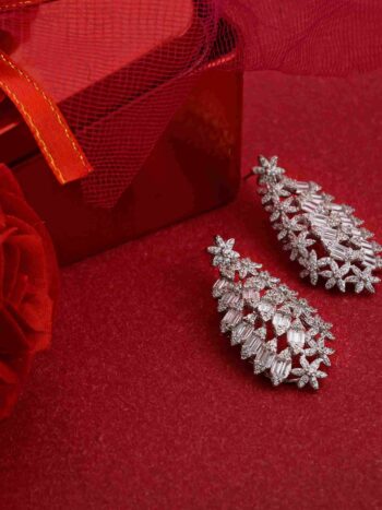 Party Wear Silver Earrings