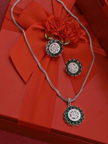 Daily Wear Silver Pendant Set