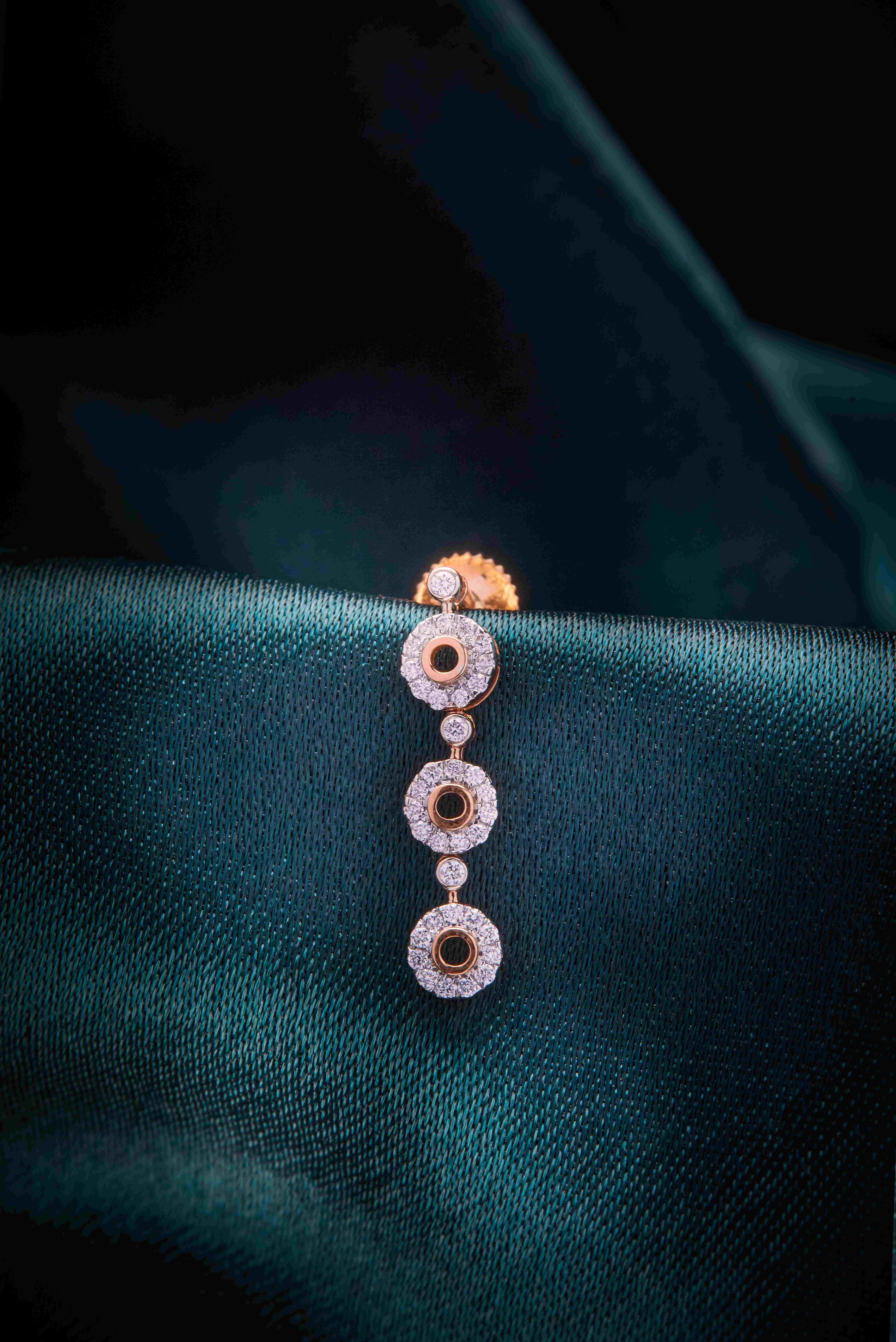 Dangling Diamond Earrings