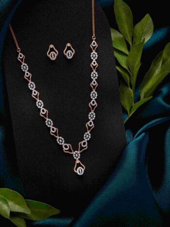 Elegant Diamond Necklace Set