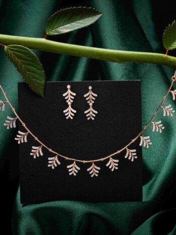 Exquisite Diamond Necklace Set