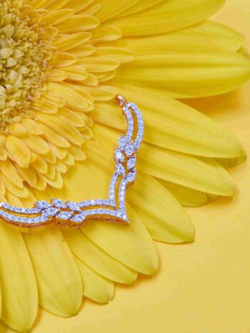 Delicate Diamond Mangalsutra Pendant